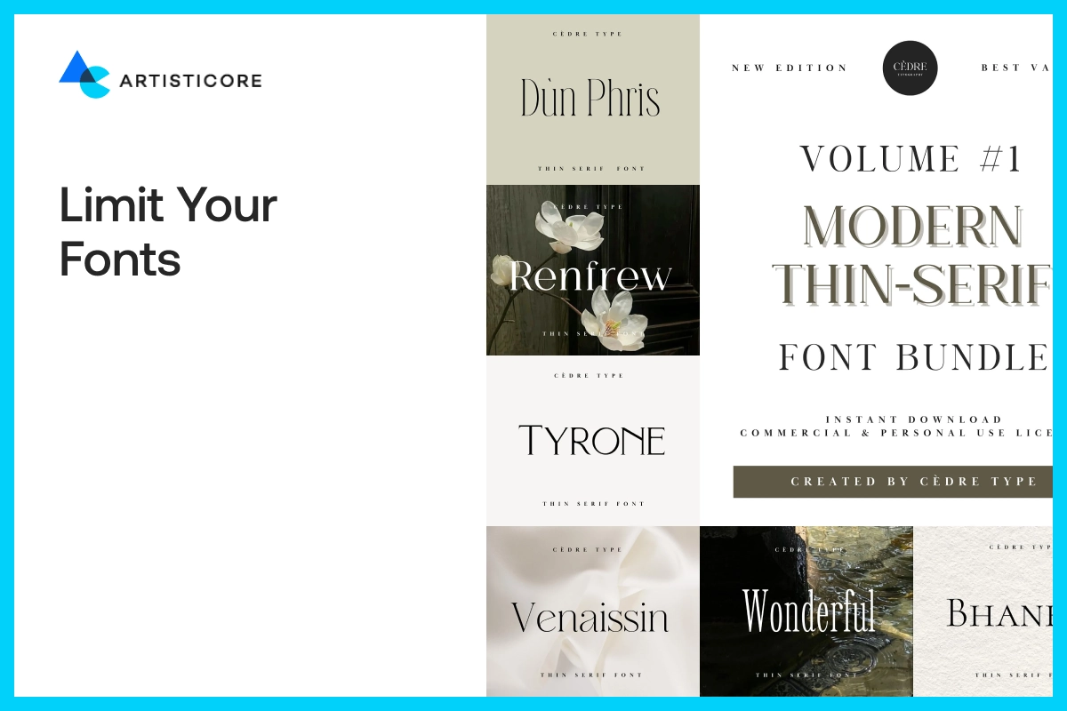 Limit Your Fonts